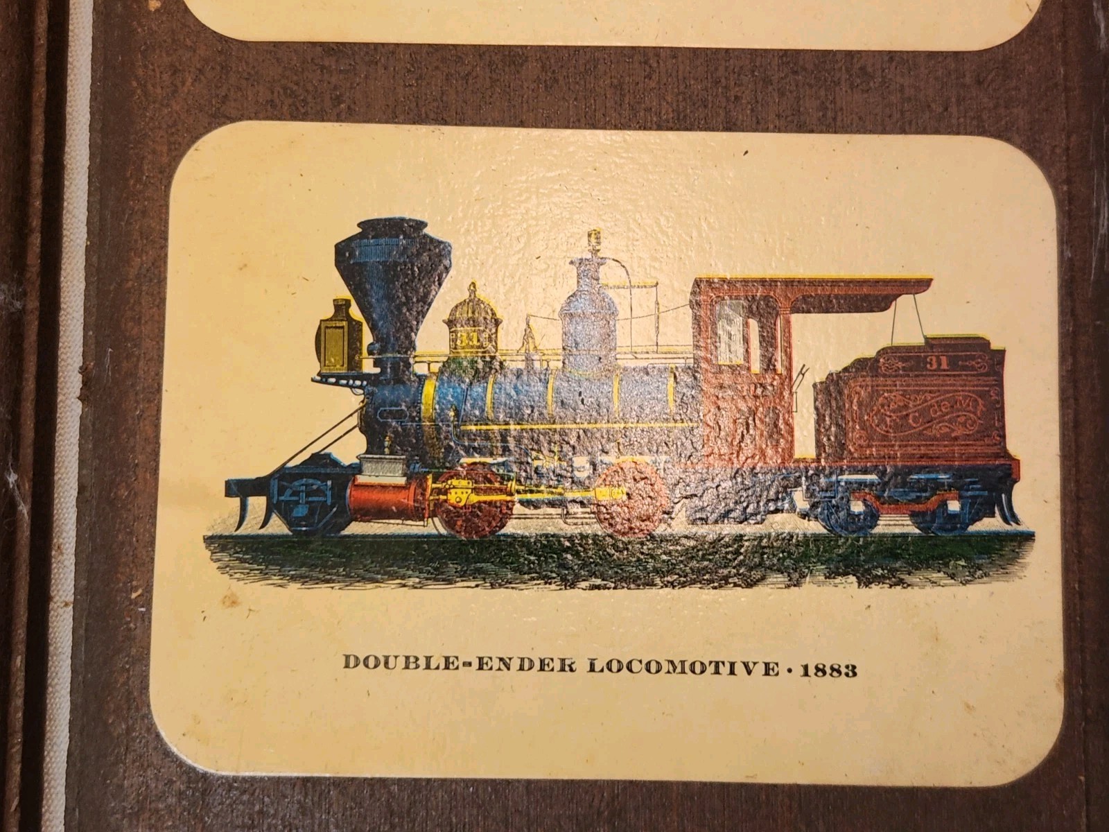 Set Of 2 Vintage 1960s Cars Trains Transportation Wood Wall Plaques Lacquered