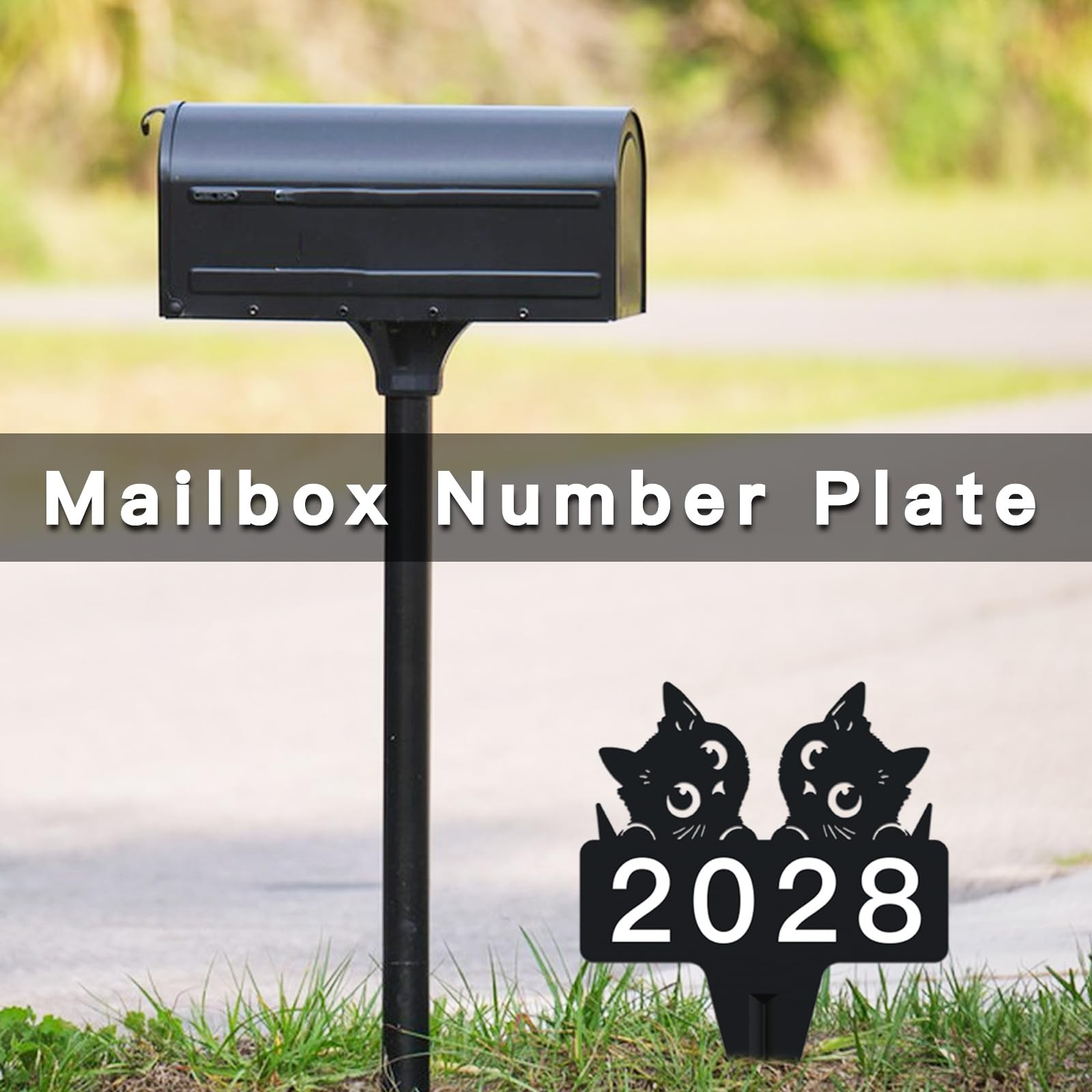 Address Plaques for House, Cat Metal Address Plaque for Outside, Street Name …