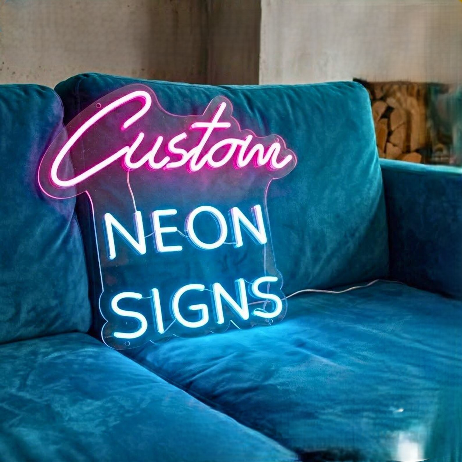 Personalized Acrylic Store Logo Sign Custom Wall Mounted Display