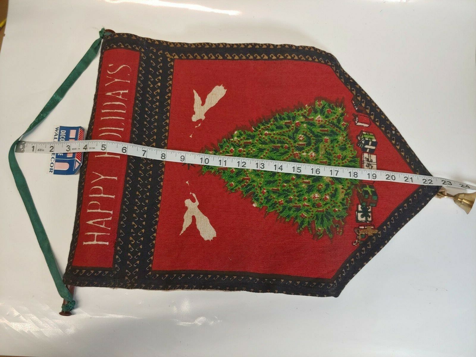 Vtg Christmas Tree Happy Holidays Decorative Wall Décor By Windham Trading Corp