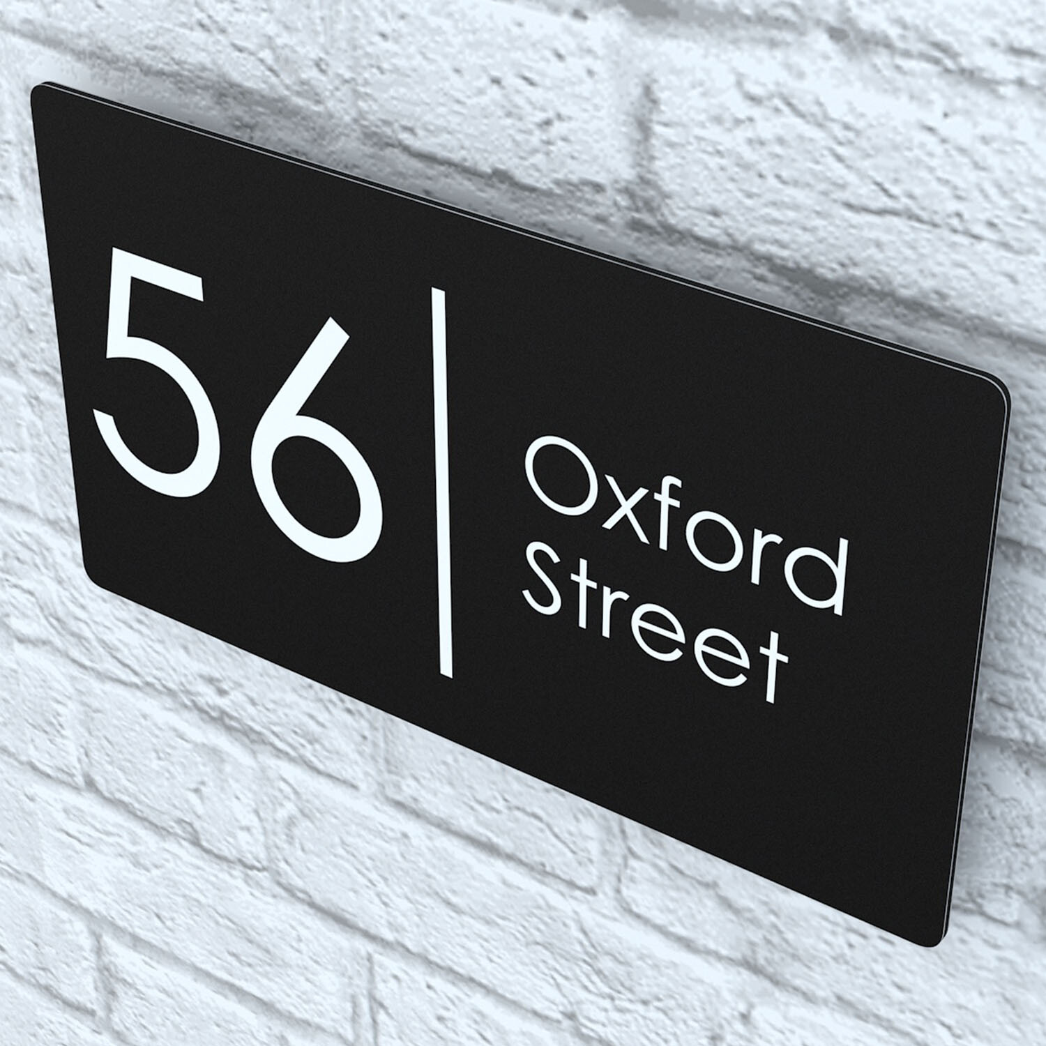 House Number Plaques Floating Effect Acrylic Signs Door Plates Name Wall Display
