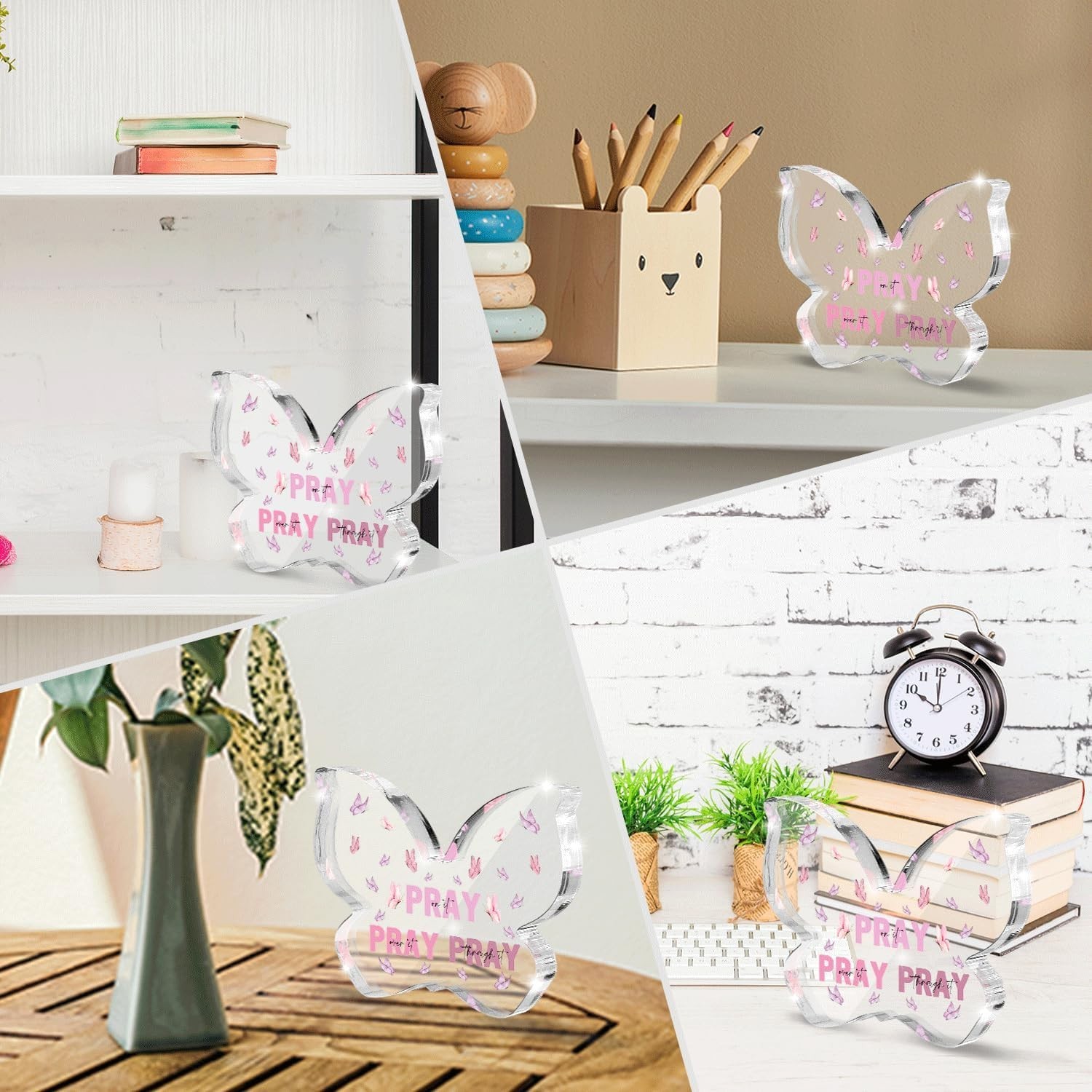 Pink Christian Gifts for Women, Religious Plaques Christian Woman Decor Gifts…