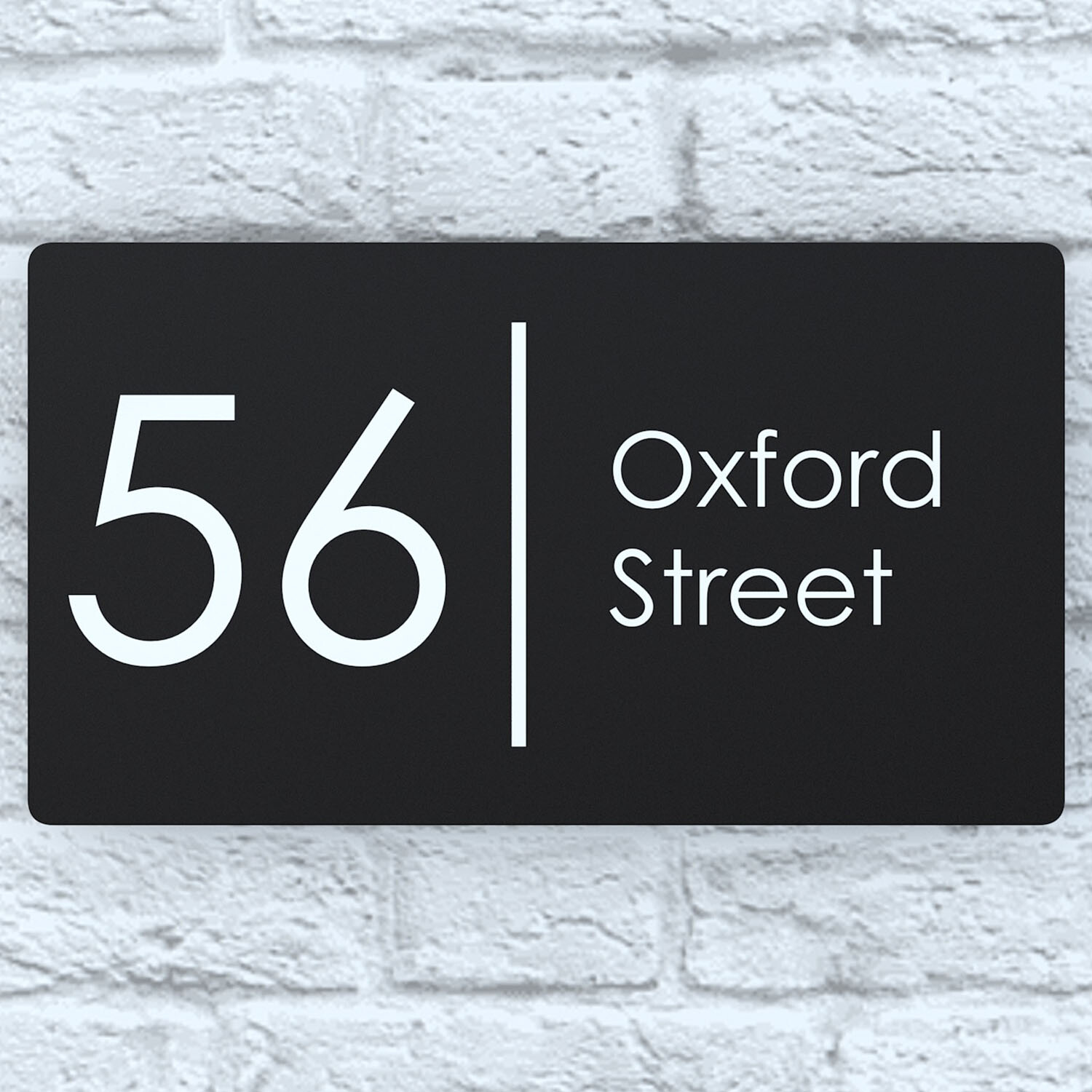 House Number Plaques Floating Effect Acrylic Signs Door Plates Name Wall Display