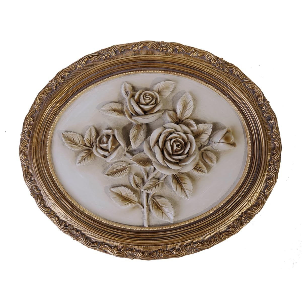 Vintage Wall Sculpture,Antique Pediment,Hallway Wall Art,Hand Painted Flower …