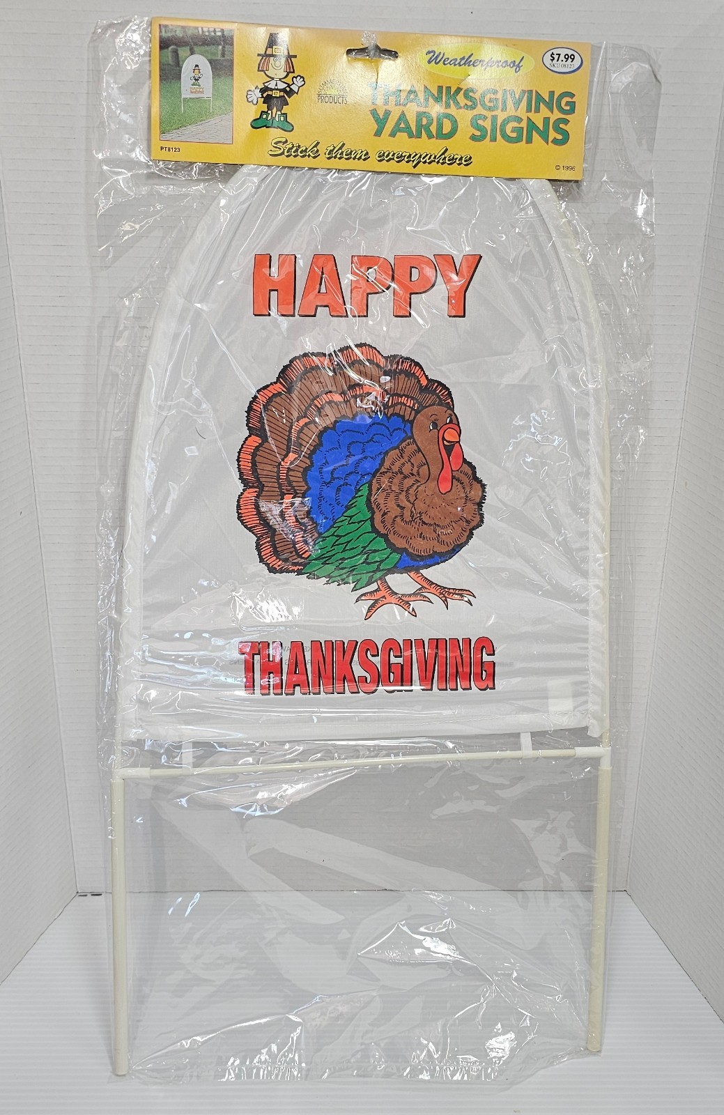 LoomCo Thanksgiving Yard Sign Weatherproof PT8123 Vtg 1995 Summertime Products