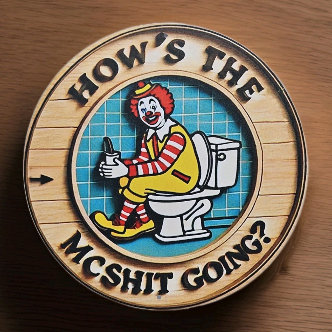 Funny Metal Signage 8″ x 8″ Novelty Humor Sign
