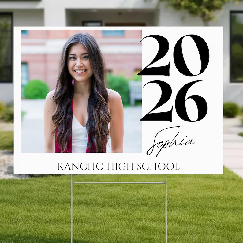 Personalized Graduation Yard Sign Custom Senior Class