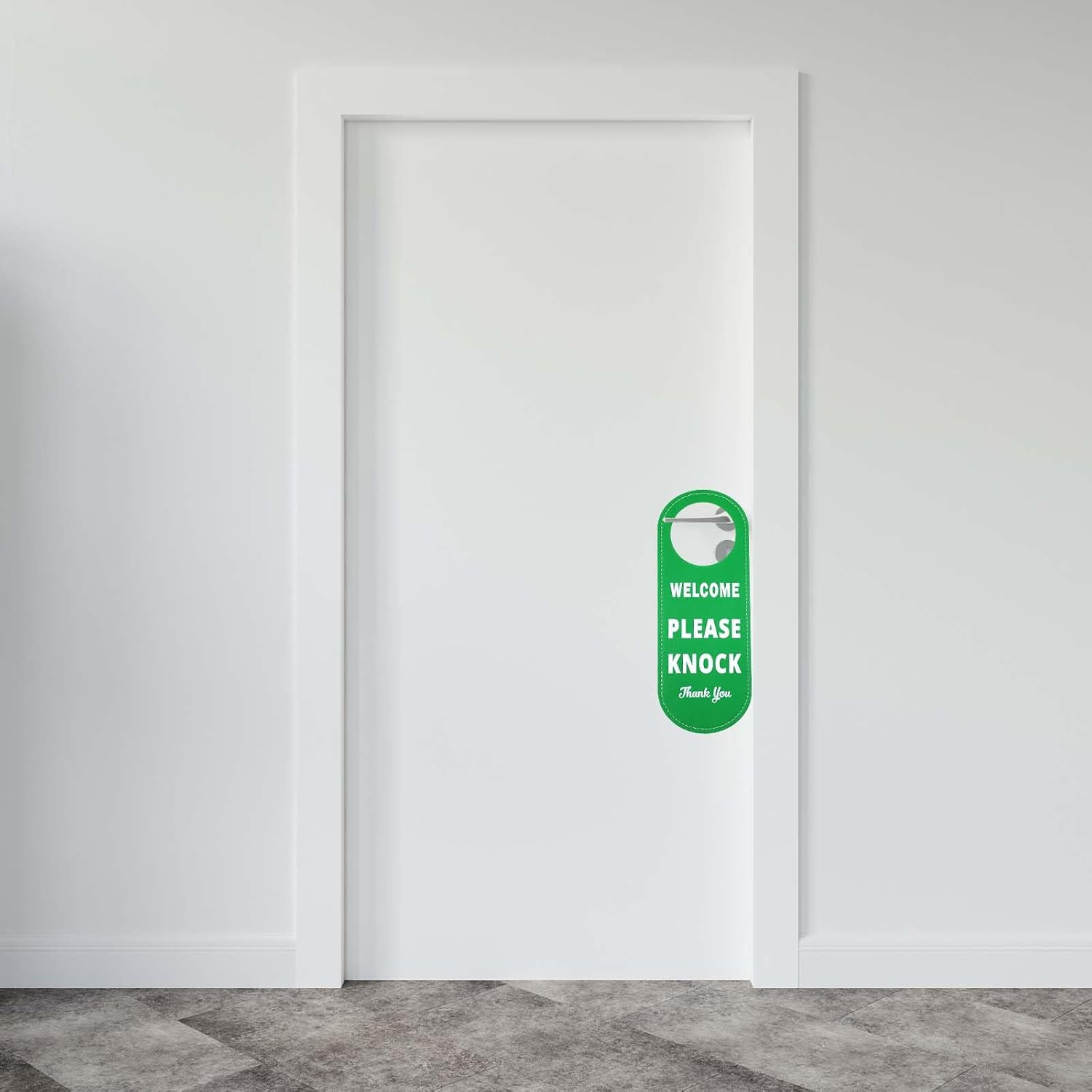 PU Leather Please Do Not Disturb Sign and Welcome Please Knock Sign Door Knob ..