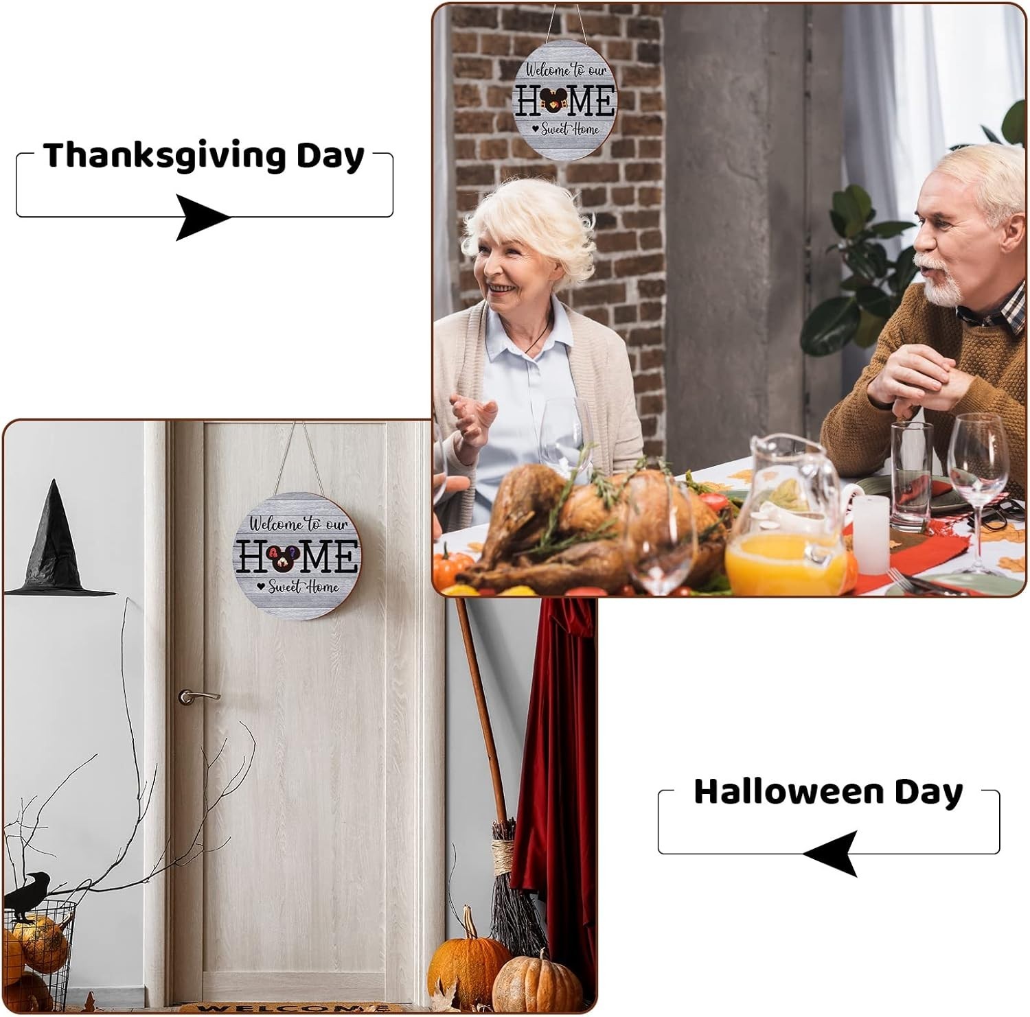 Durable Interchangeable 13-Piece Welcome Sign Set – Heartwarming Home Decor Gift