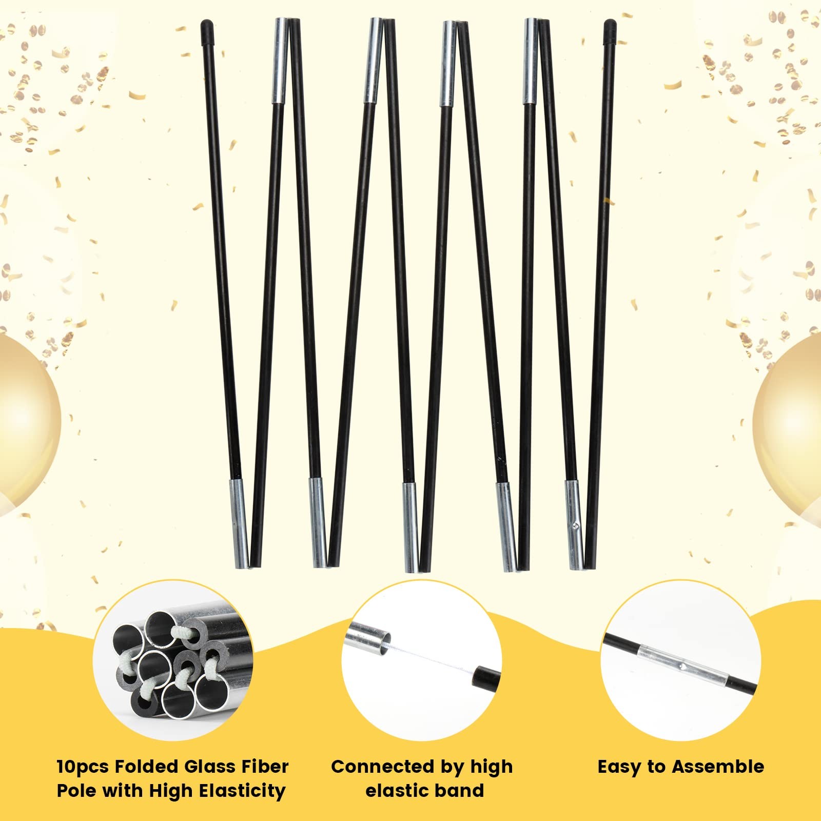13ft Table Balloon Arch Kit, Balloon Arch Stand Frame for Different Size Tabl…