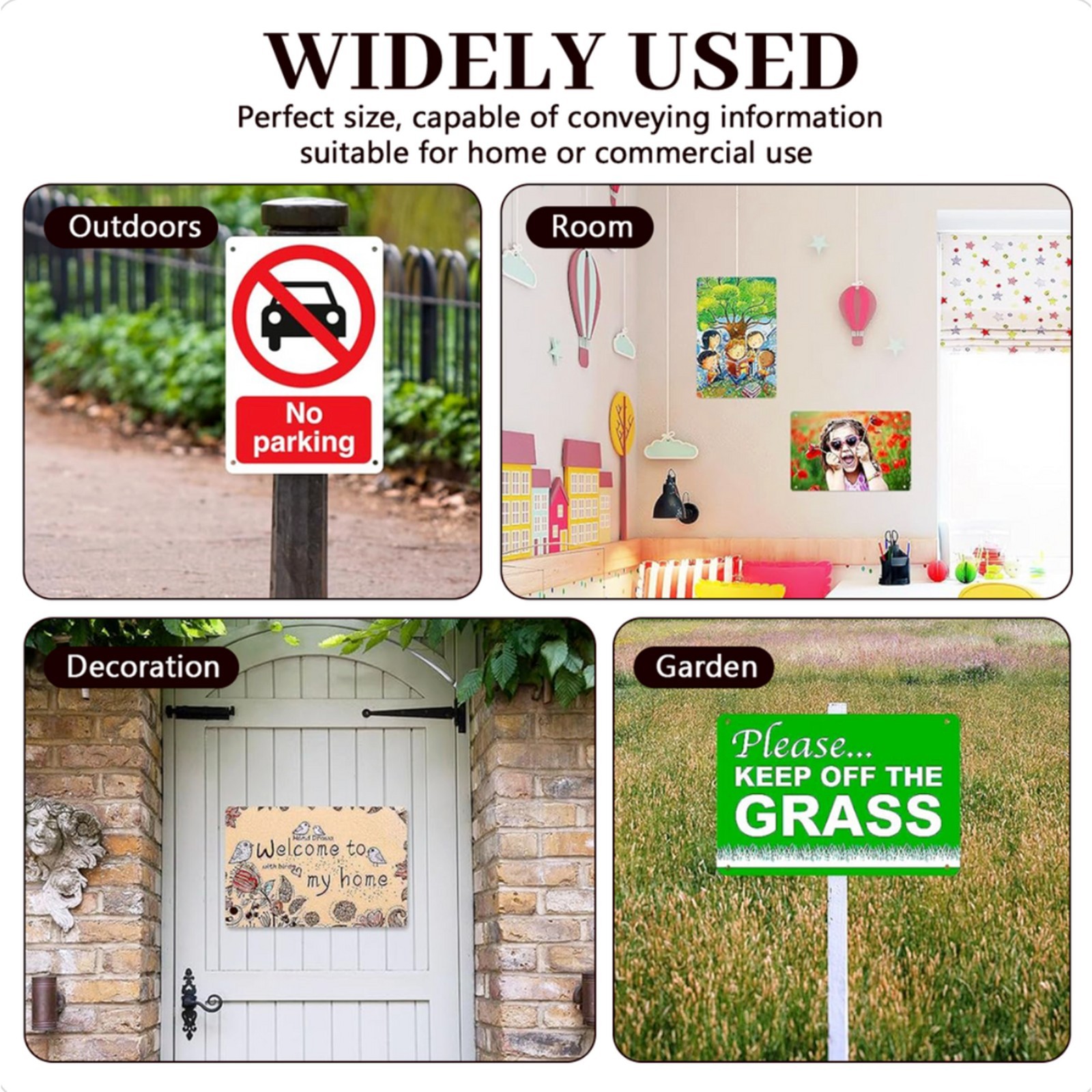 8×12 Custom Metal Signs 12×16 Personalized Iron Sign Vertical or Horizontal