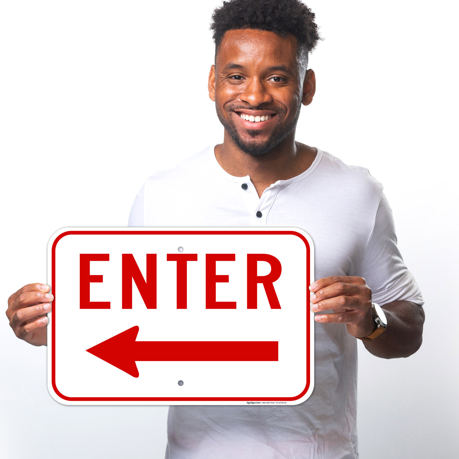 Enter With Left Arrow Sign,
