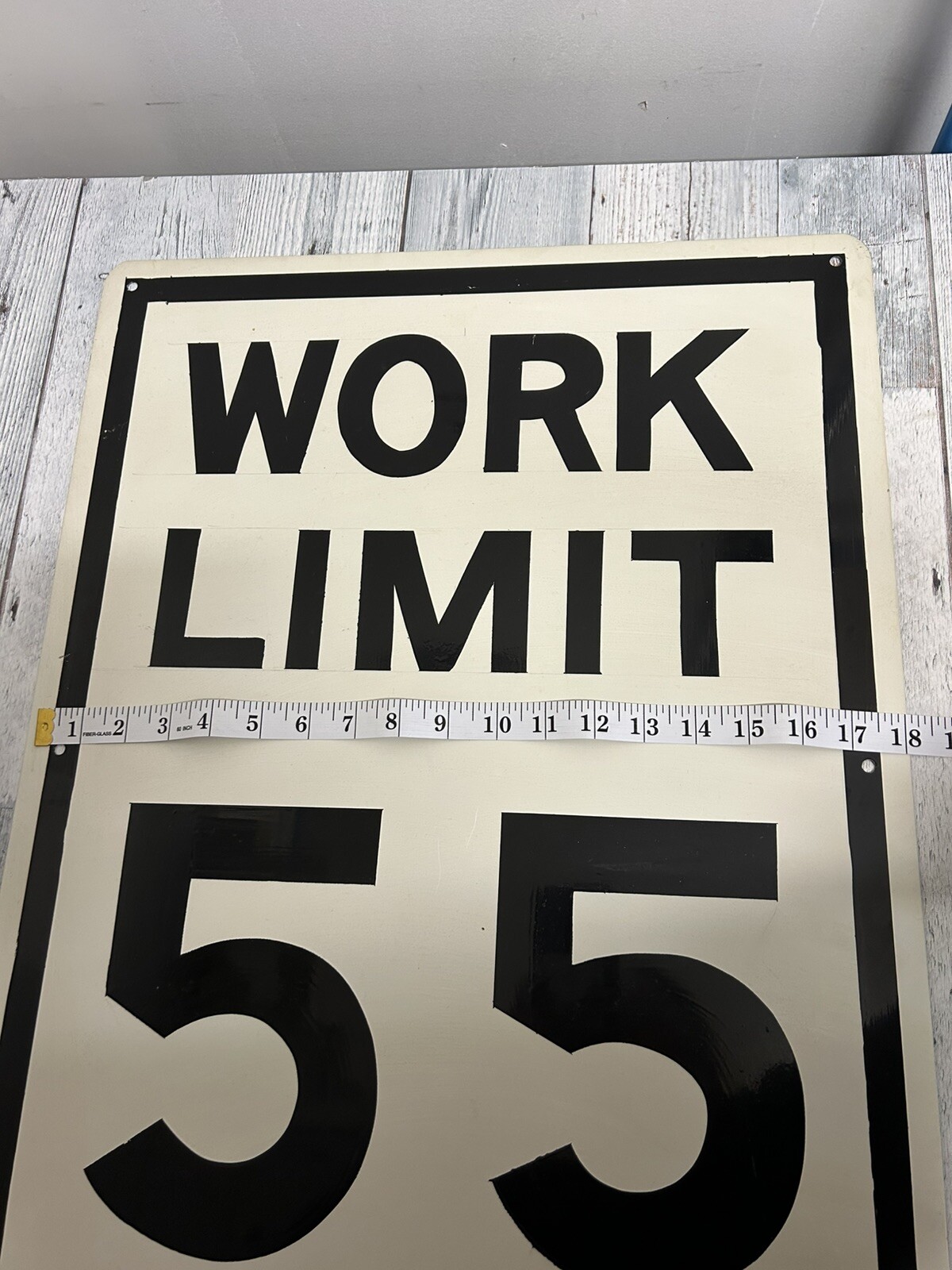 Metal 24×18 “Work Limt 55” Sign Man Cave Retirement Gag Gift