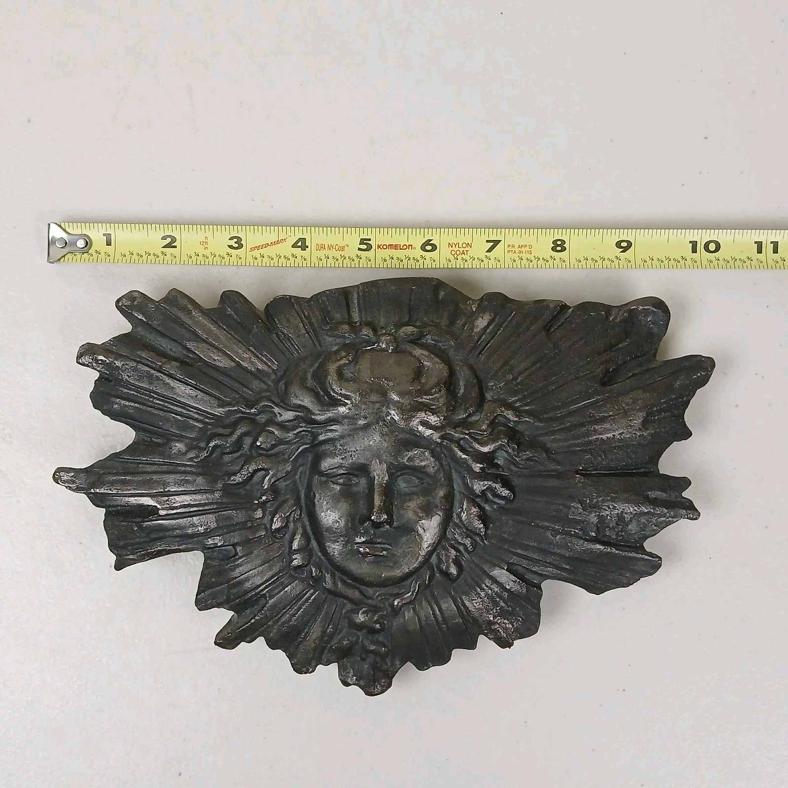 Sculpted Art Nouveau Wall Art Plaque Louis XIV Sun King Bas Relief