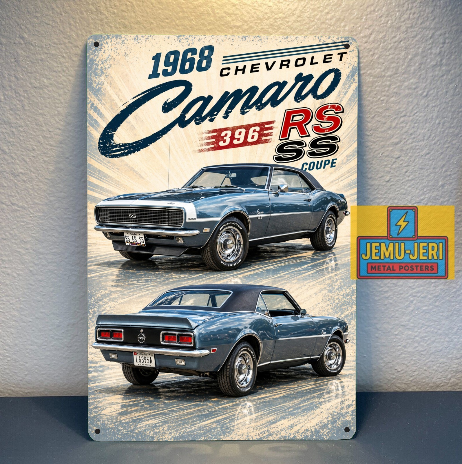 1968 Chevrolet Camaro RS SS Coupe 396 Car Metal Poster – Sign – 20x30cm