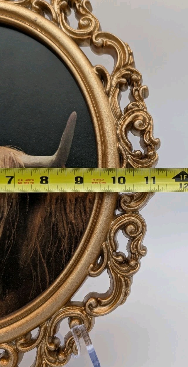 Highland Cow Portrait Wood Wall Decor 15.5″ x 11.5″