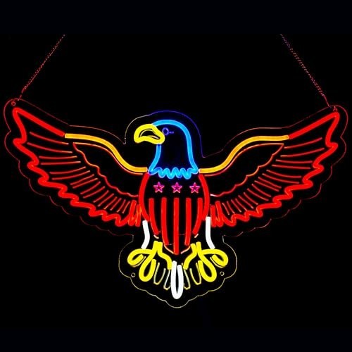 Giant Eagle Neon Sign – Cool LED Wall Decor for Home, Bar, Cafe, Game Room, USB
