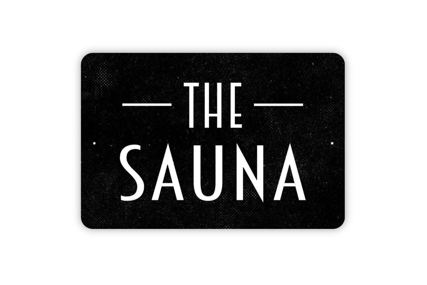 The Sauna Sign | Relaxing Spa Wall Decor | Metal Sign or Canvas for Home Sauna,