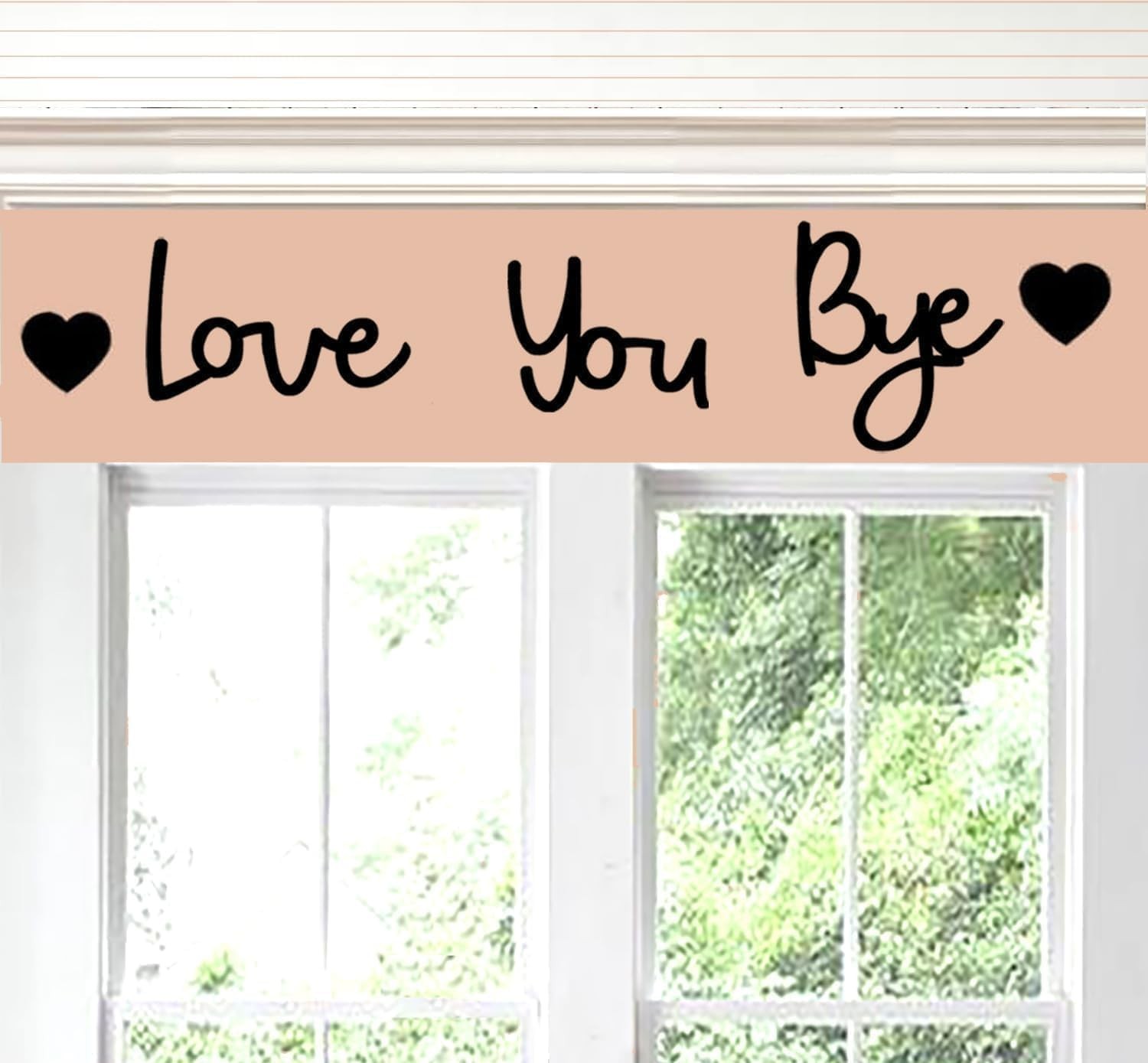 Love You Bye Wood Signs for Home Wall Decor Express Love Family Sign Boho Decor