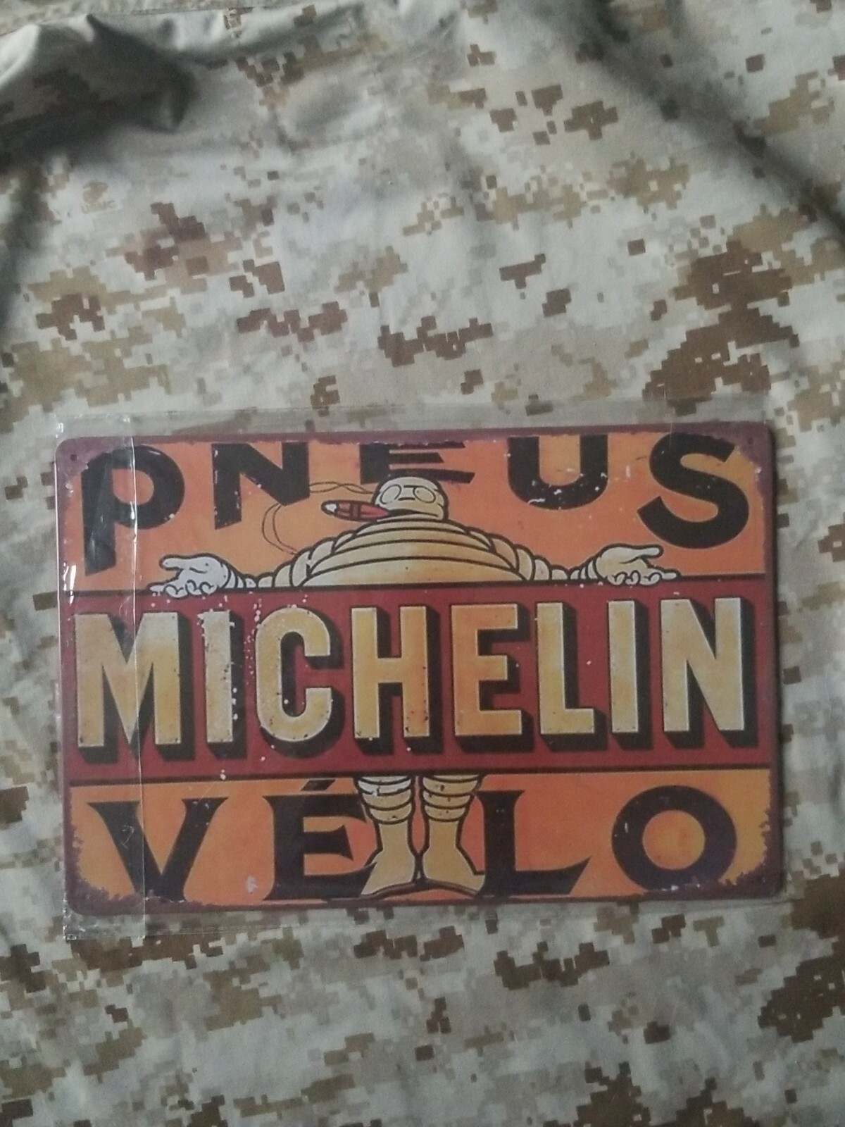 Michelin Man Pneus Velo Tin Sign Wall Décor Retro Style Garage Auto Shop Tires