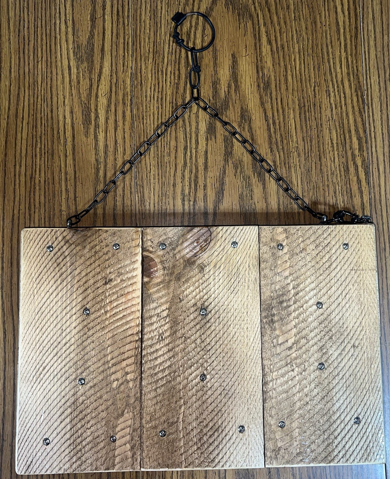 Handmade Wood Door Bell Sign With Trap, Humor Novelty Decor & Signs