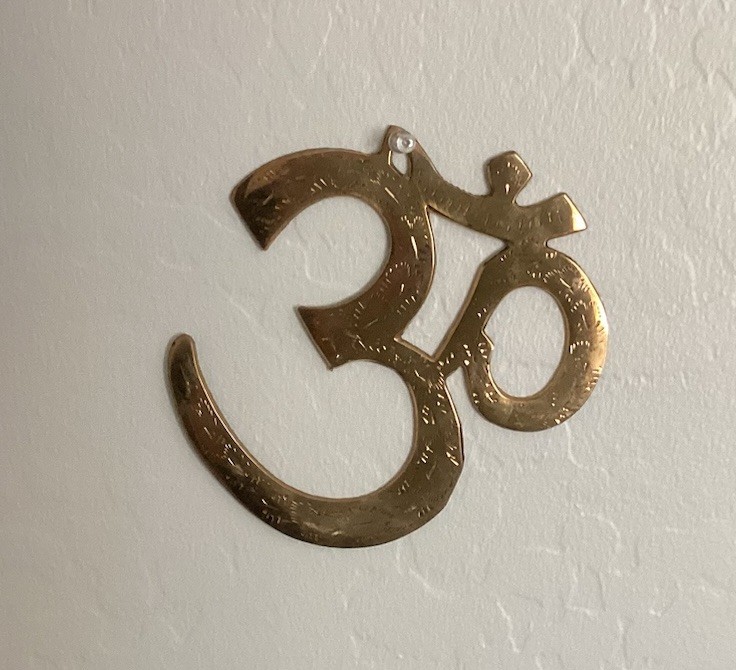 OM Sign 6” x 6” Bronze Made In India