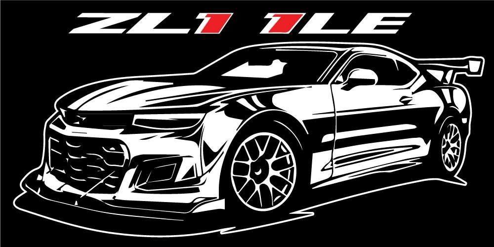 New for Chevy Camaro ZL1 1LE Gen 6 viny Wall banner Poster