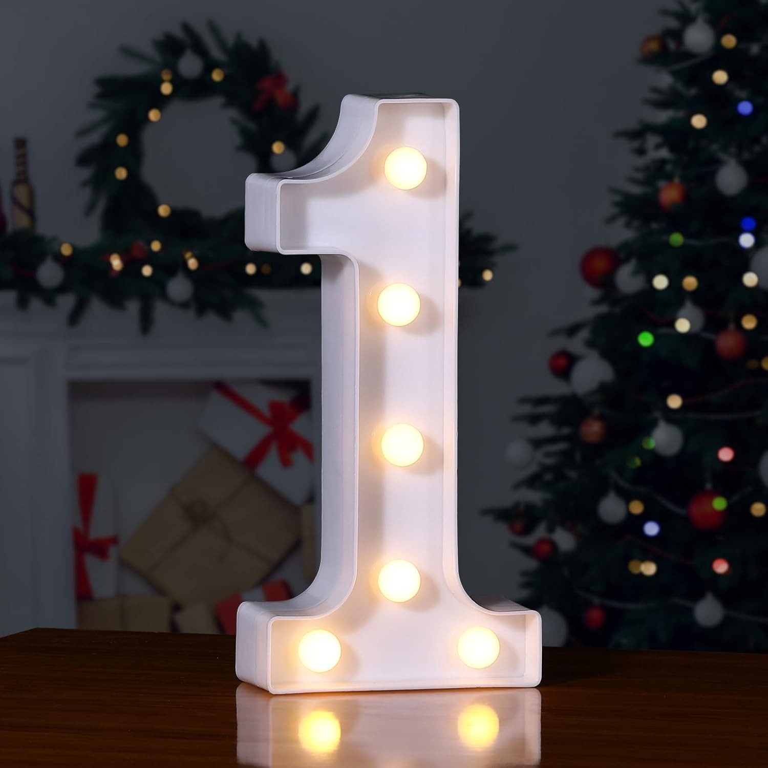 Decorative Led Marquee Light Up Number, Marquee Light Up Number Sign for Nigh…