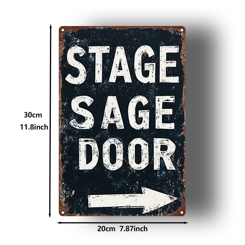 Vintage Style Arrow Sign 8×12 Inches Iron Plate Wall Art