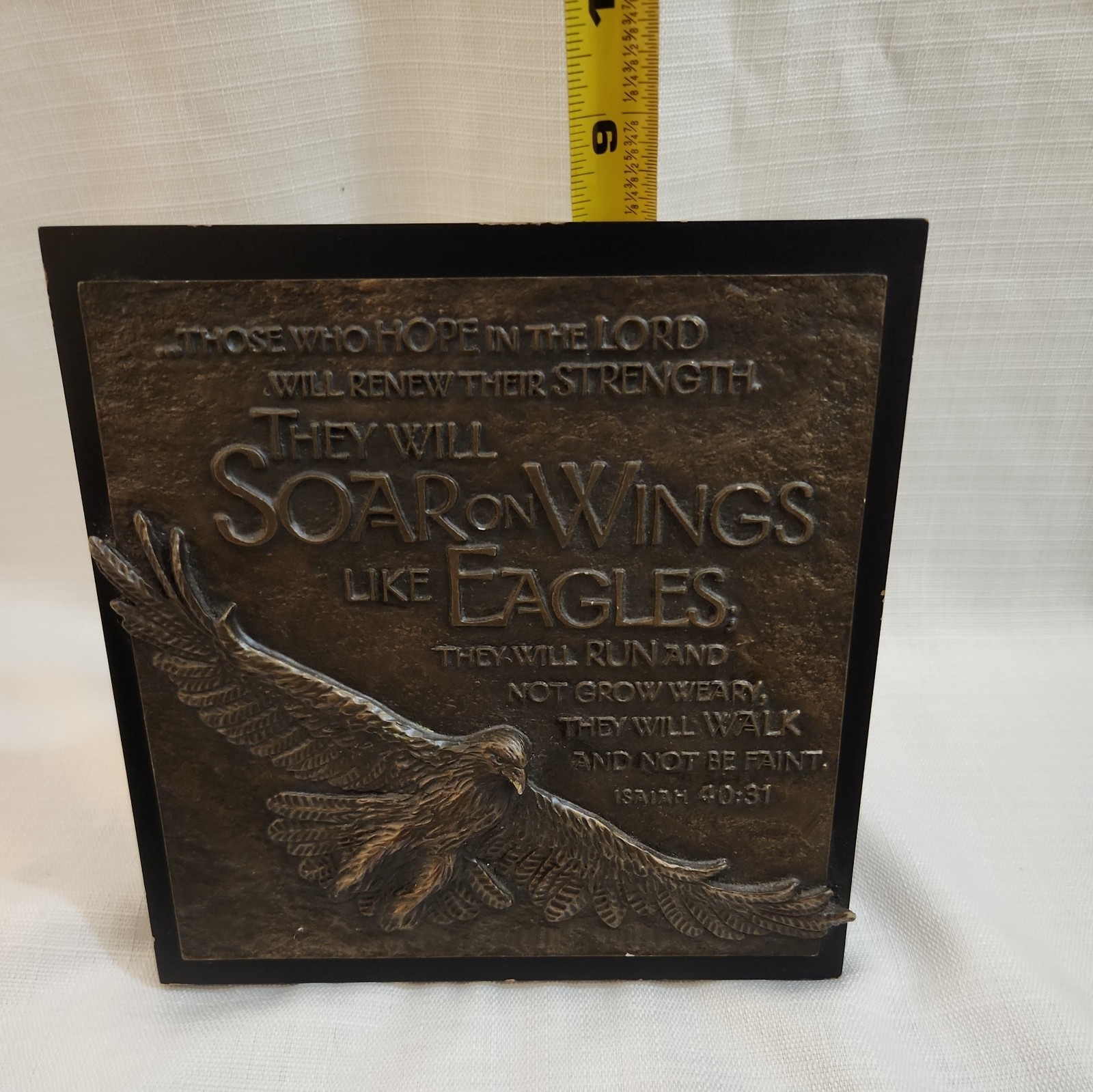 Christian Wall Art Isaiah 40:31 They Will Soar on Wings Like Eagles, Lighthouse