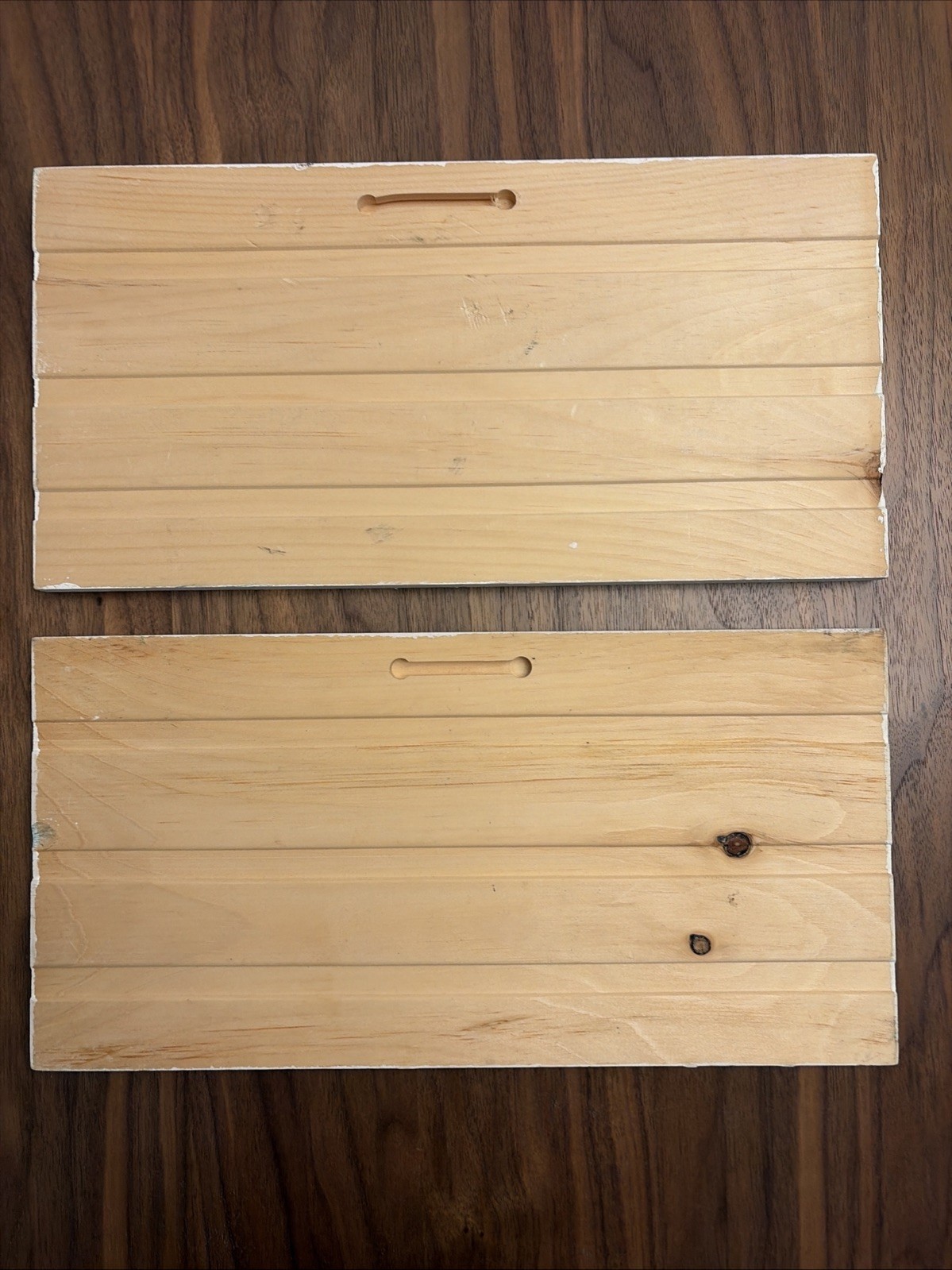 2 Rustic Hudson Bay Style Moose Bear Signs Painted Pine Wood Wall Art Lodge Ski