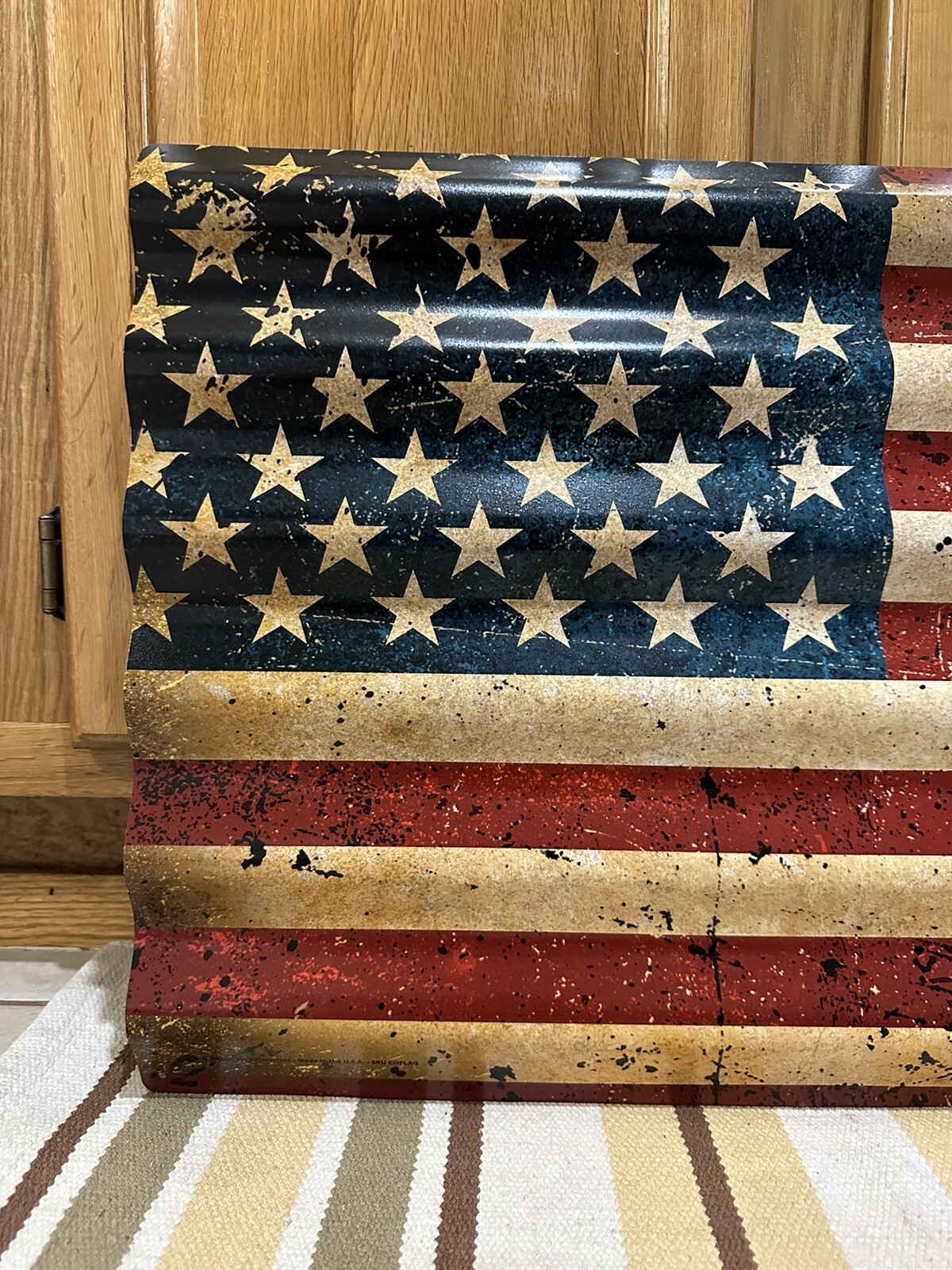 American Flag Metal Sign USA Garage ManCave Game Room Vintage Style Wall Decor