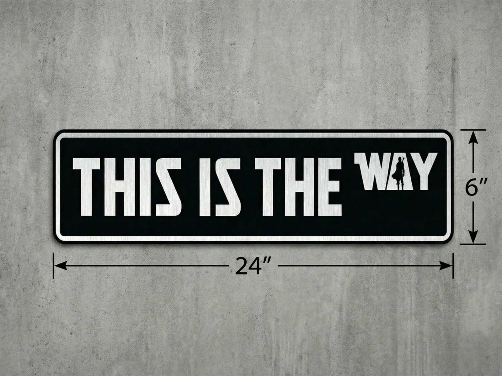 This Is The Way Wall Decor | Man Cave Wall Decor | Metal Wall Sign | Garage