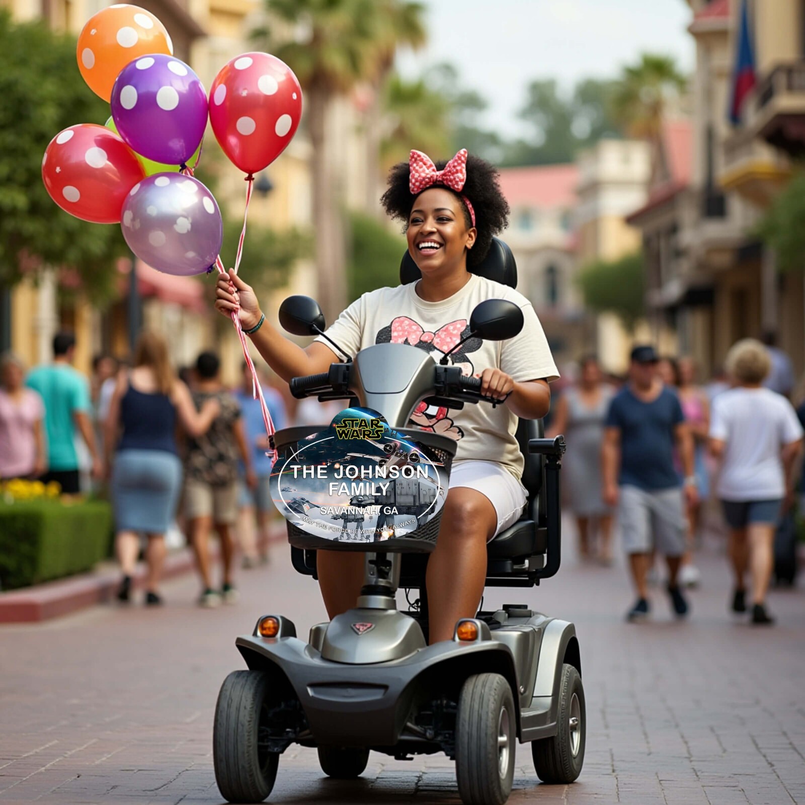 Custom Disney Stroller & Scooter Name Tag – Personalized Family ID Sign Parks
