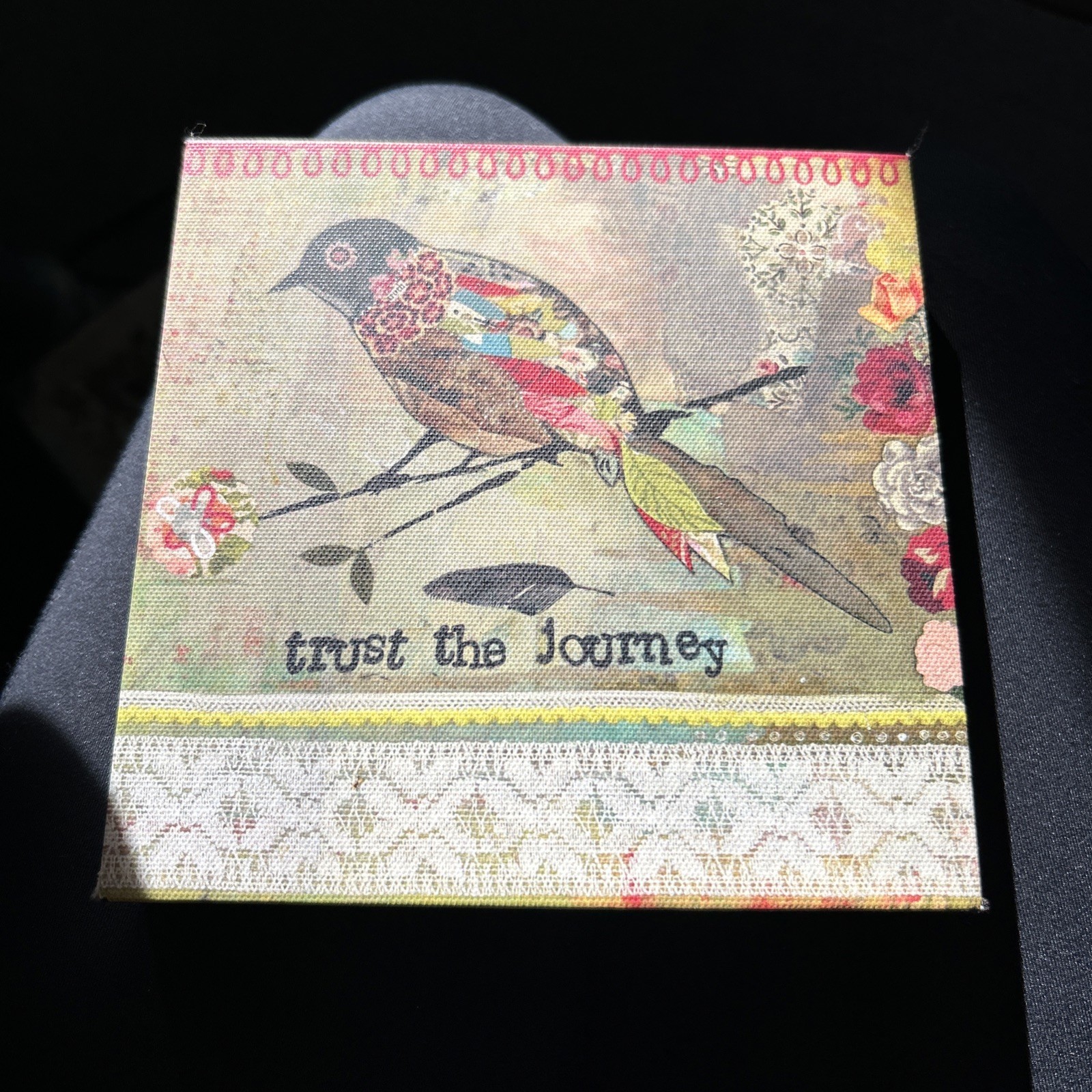 Kelly Rae Roberts Trust The Journey Wall Bird Art 6 Inches