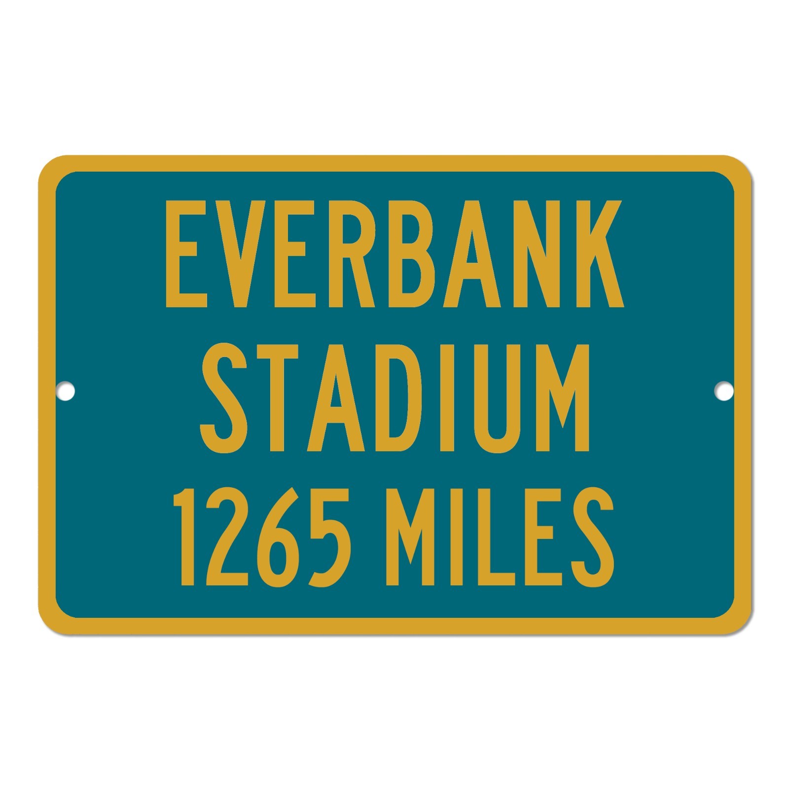Everbank Stadium Custom Distance Mileage Sign Jacksonville Jaguars Football Fan