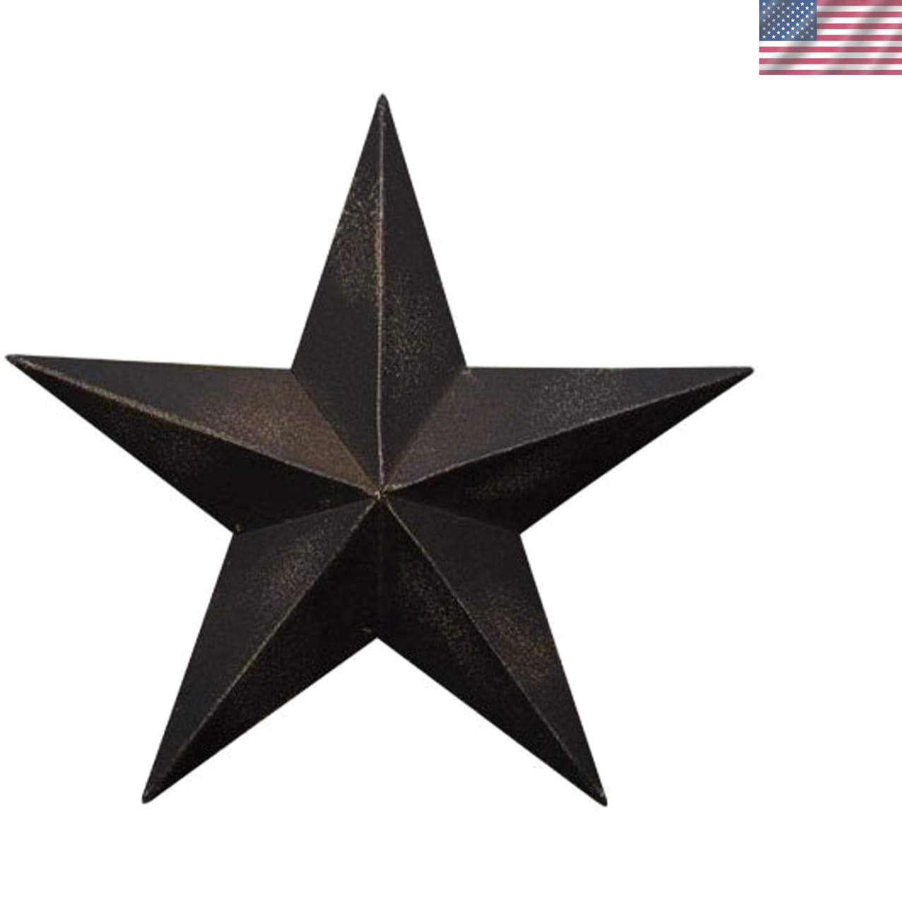 Classic Country 6-Piece Barn Star Décor Set – 3.5-Inch Distressed Matte Finish