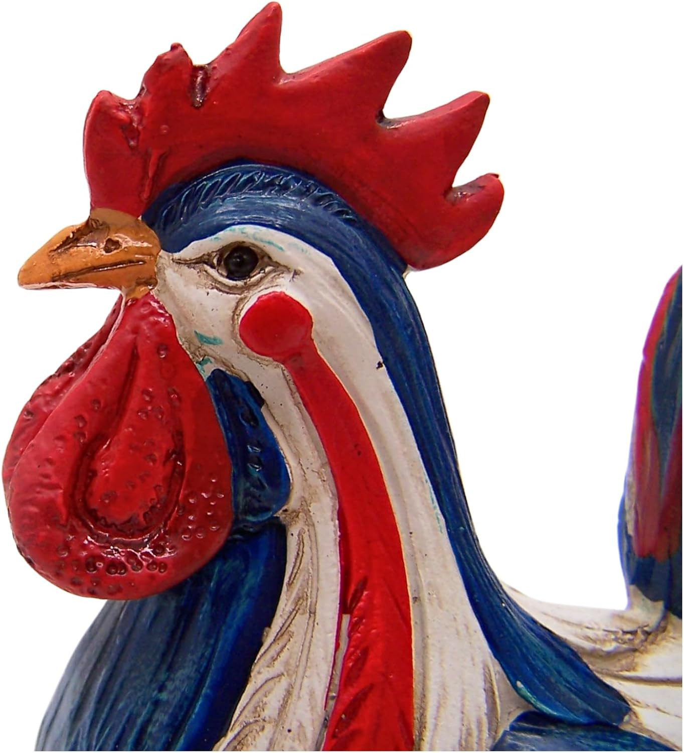 Freestanding Patriotic Printed Rooster, Home 7 Office Decor, Unique Patriotic An