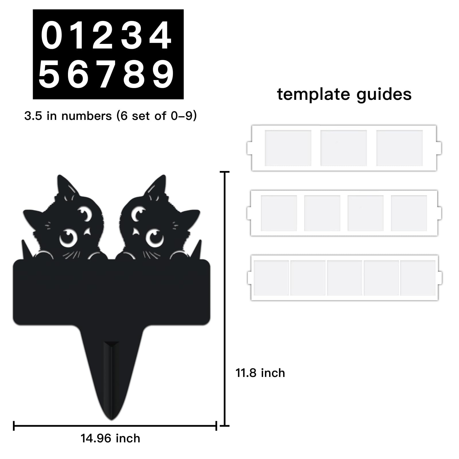 Address Plaques for House, Cat Metal Address Plaque for Outside, Street Name …