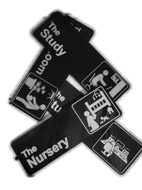 3d “The Office” Novelty Signs- 54 Varieties, your choice! Adhesive Mounting Incl