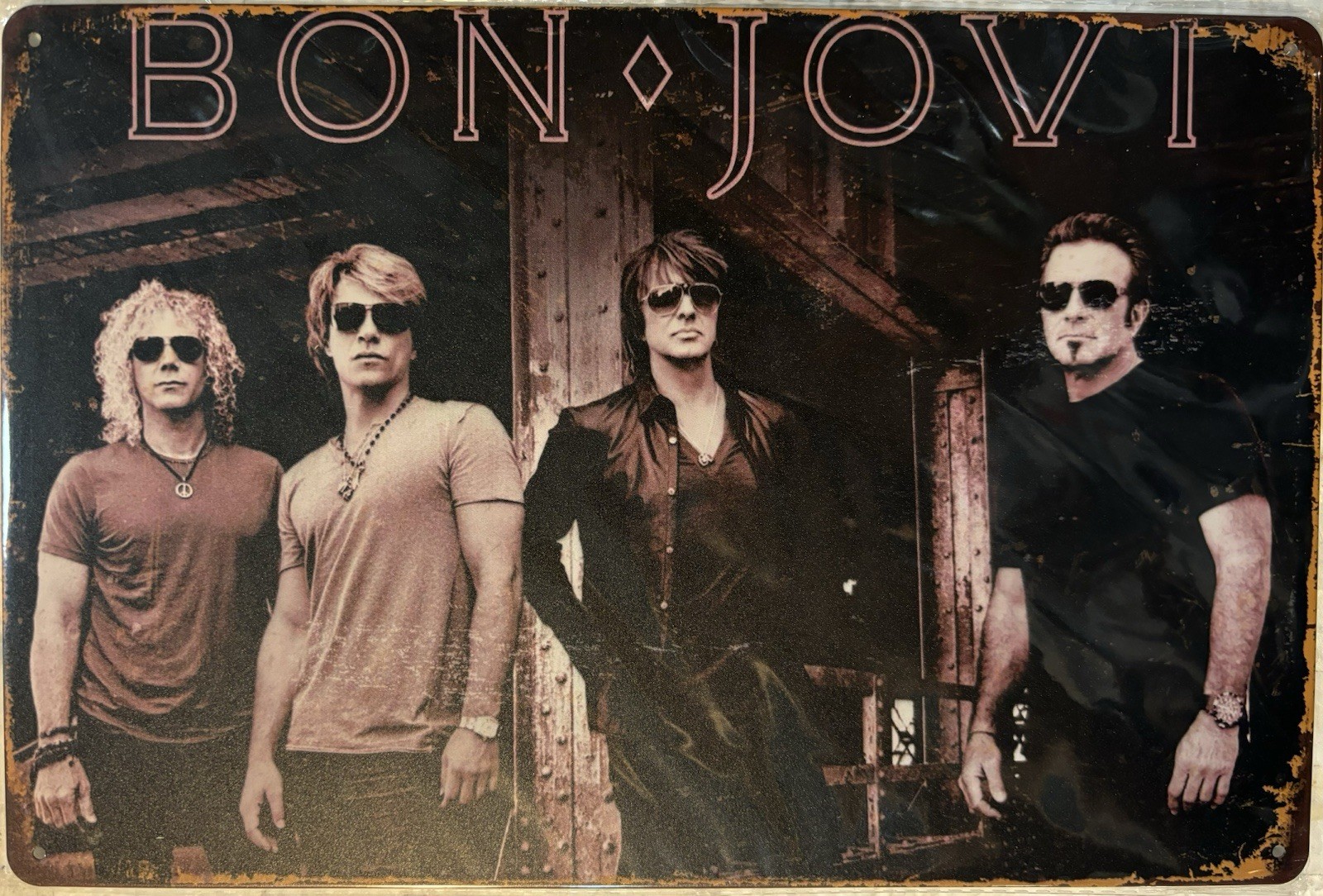 TIN SIGN 8×12 Bon Jovi Rock Roll Music Band Musicians Singers New Jersey DD23