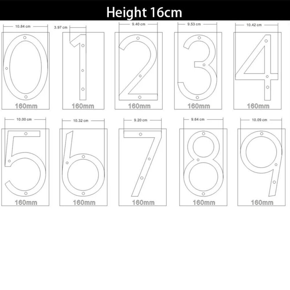 Metal Illuminated LED Lighted Letter Address Plaque House Number Sign Logo