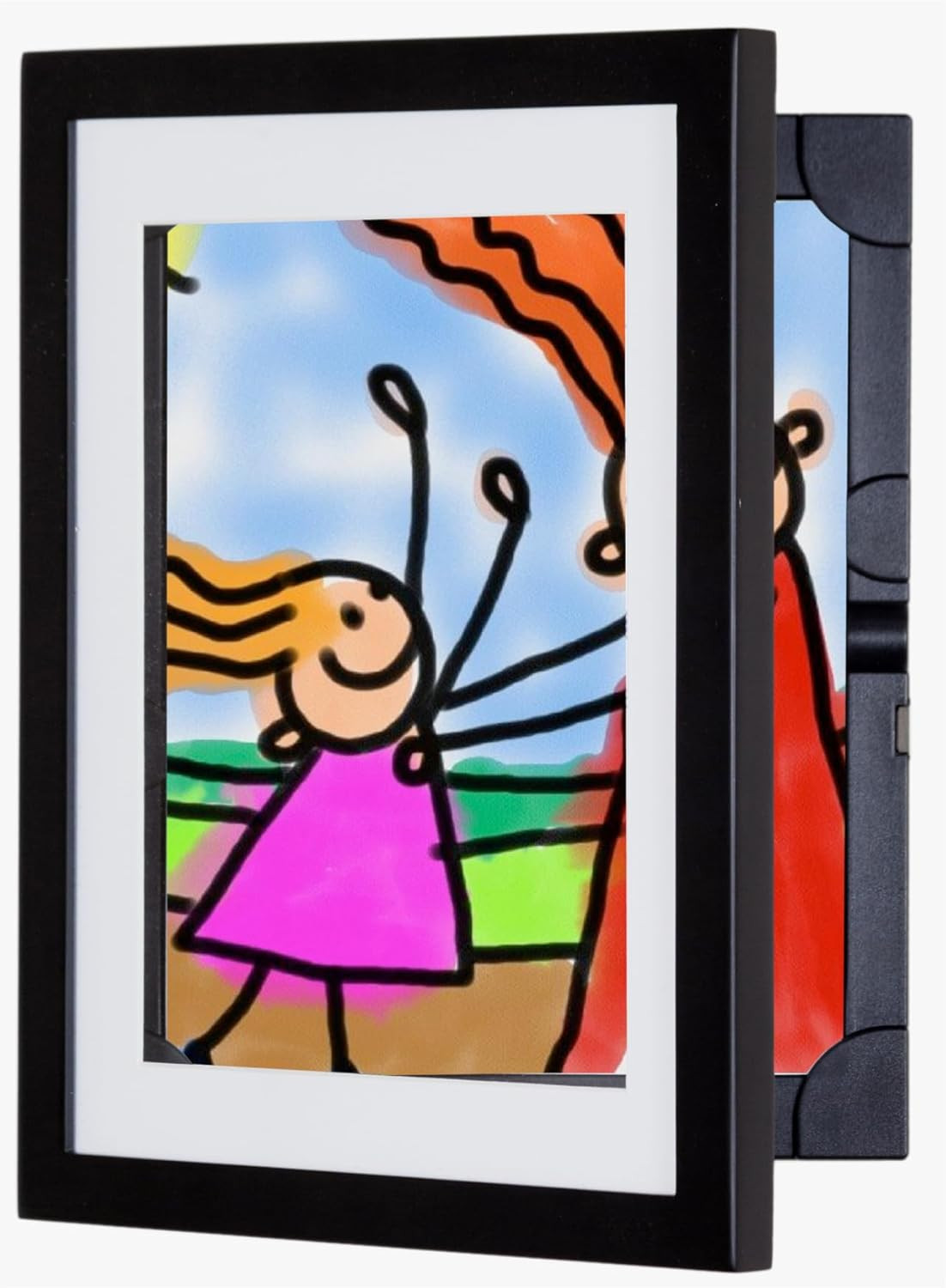 Li’L Davinci Art Cabinet, Stores up to 50 Pieces of 8.5 X 11 Inch Art, Outer Woo