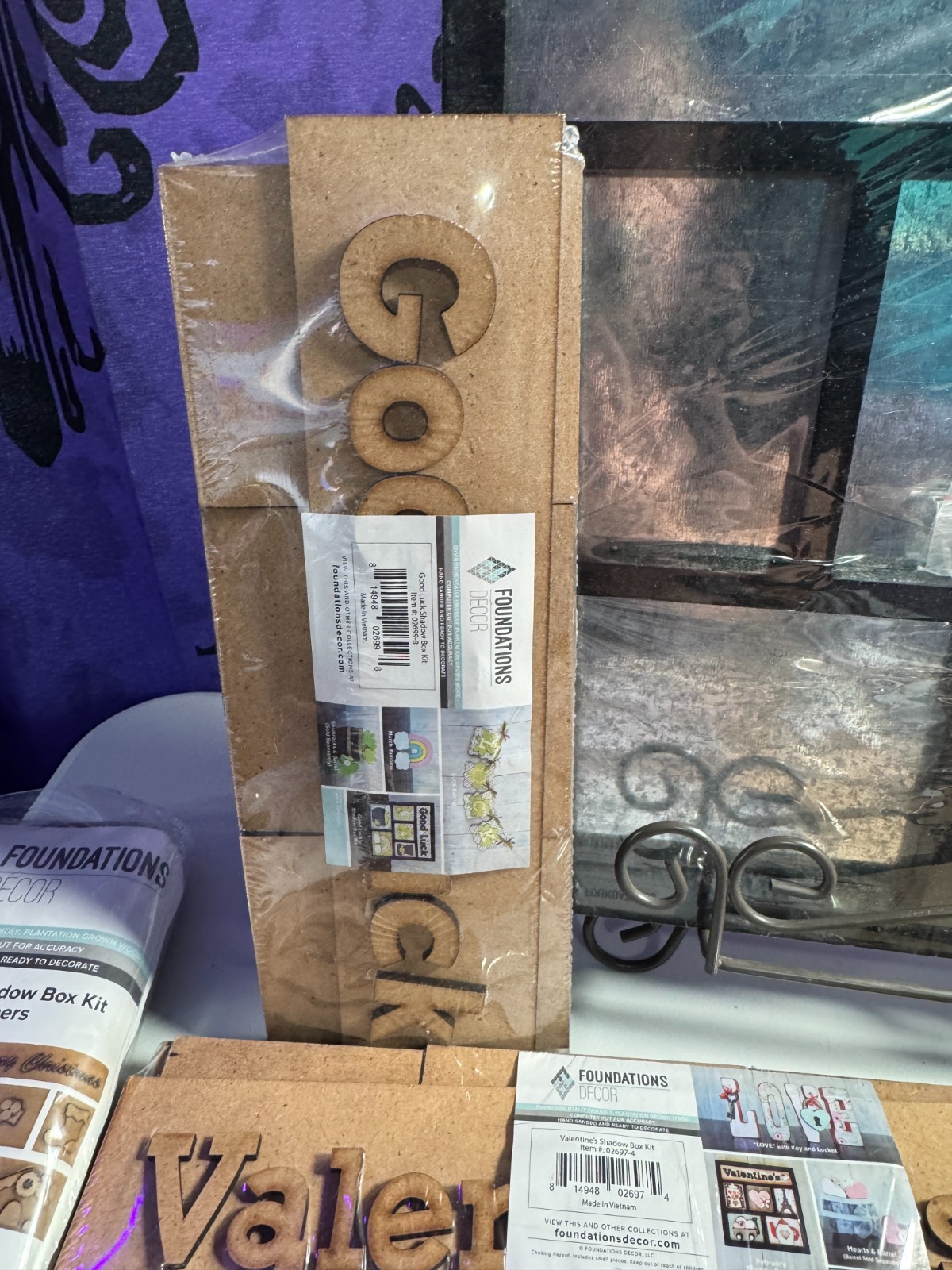 Foundations Decor Magnetic Shadow Box and 13 DIY Kits-Brand NEW