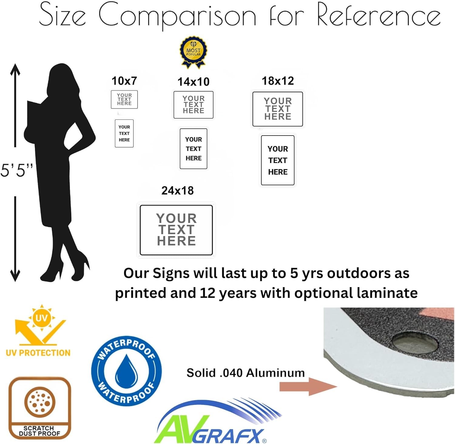 Custom Signs Outdoor Metal for Home Office Business, Personalized, Door, Porc…