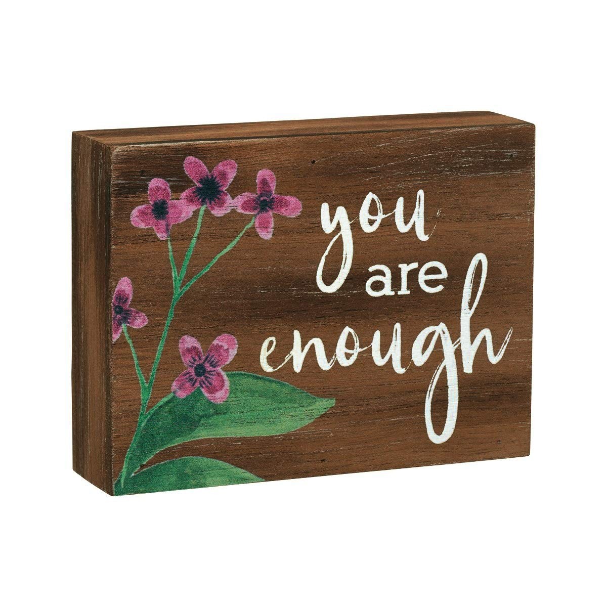 Collins Inspirational Wood Grain Mini Block Sign 4 Encouraging Gift Graduation