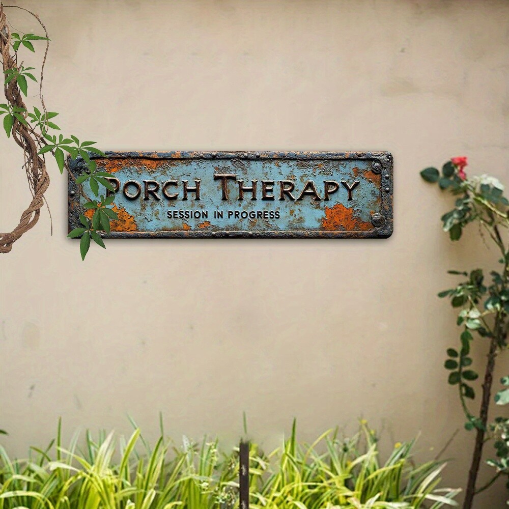 1 PC 2D Flat Home & Clinic Porch Therapy Metal Sign Street Sign Hospitals Plaque