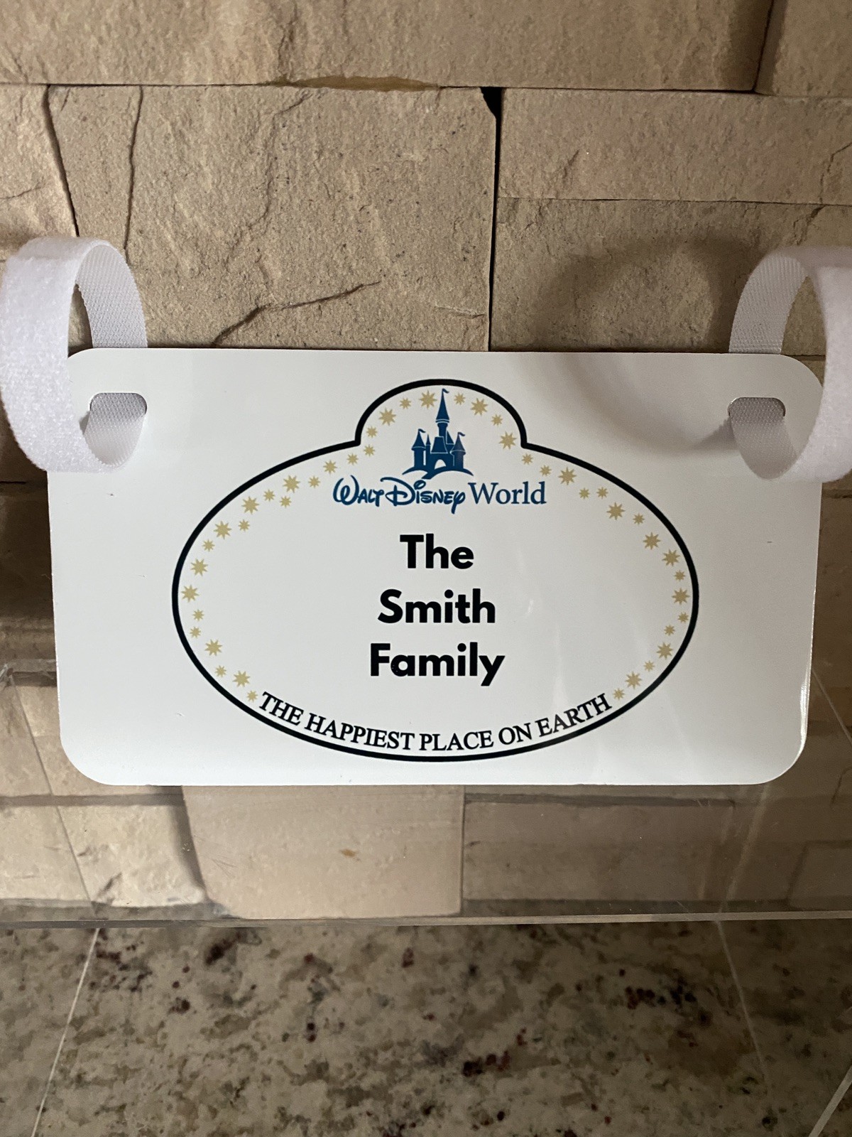 Custom Disney Stroller & Scooter Name Tag – Personalized Family ID Sign Parks