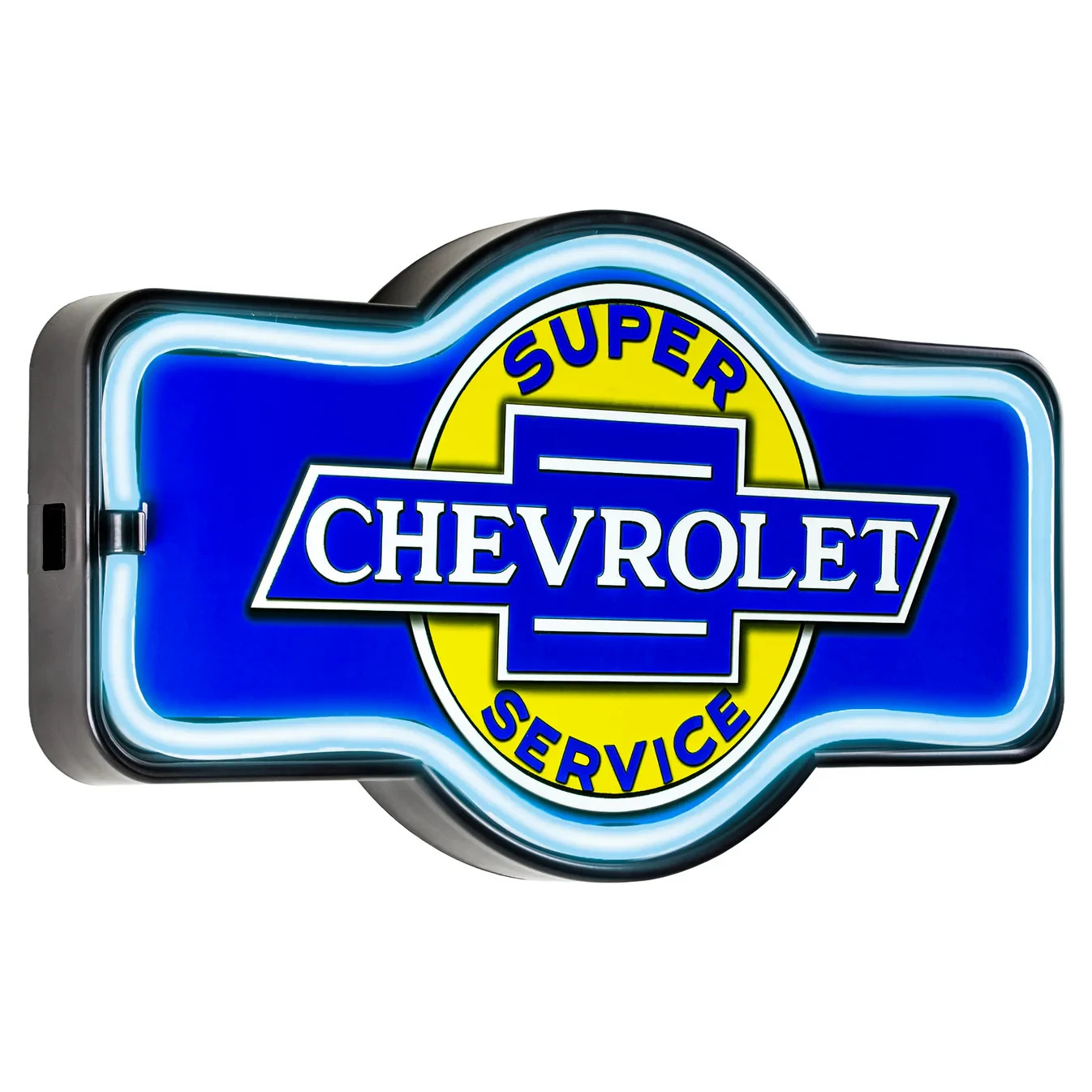 Chevrolet Super Service LED Neon Wall Sign Vintage Garage Bar Man Cave Decor