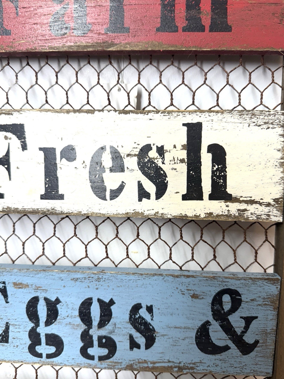 Farm Fresh Eggs & Bacon Wood & Metal Sign 18” Sunset Vista Home & Garden Decor